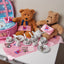 Fairy Tale' China Tea Set and Picnic Basket - Teddy Bear Picnic