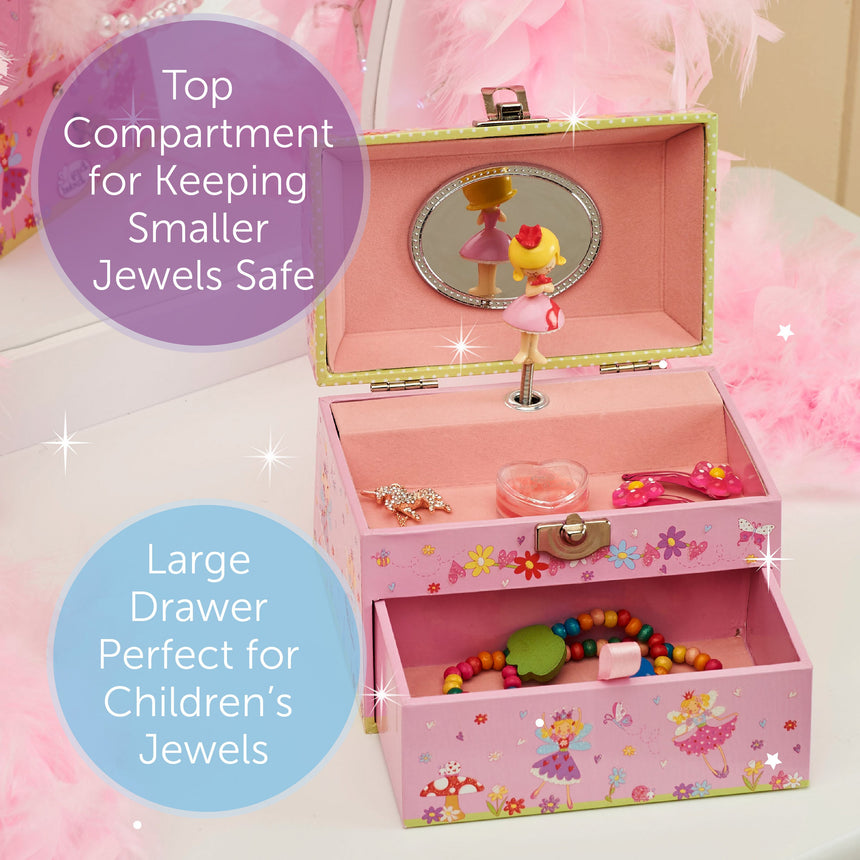 Fairy Tale Musical Jewellery Box - Compartment Information- Lucy Locket