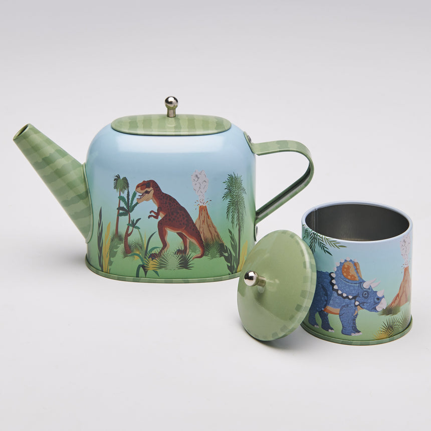 'Stomping Dinosaur' Metal Cafe Set and Carry Case