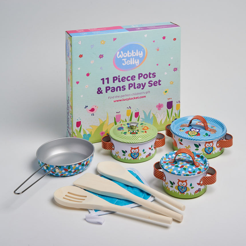 Woodland Animals' Pots and Pans Kitchen Set -  With Box