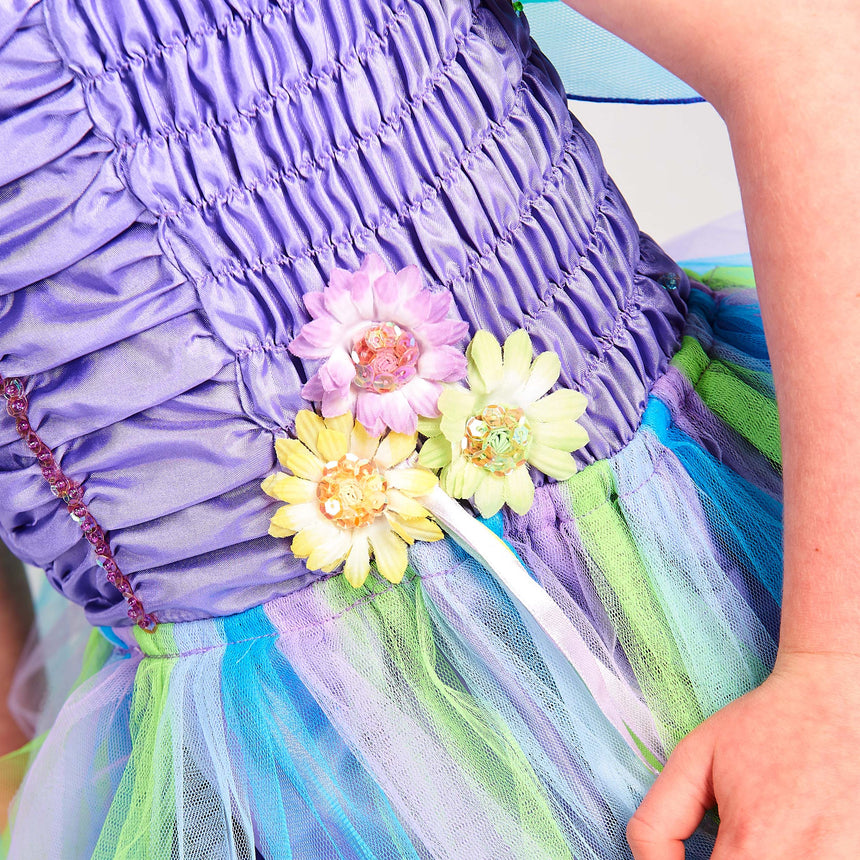 Lucy Locket - Violet Fairy Dress - Flower Waist Detail