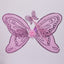 Pink Glitter Fairy Wings and Wand Fancy Dress Set - Detail Image