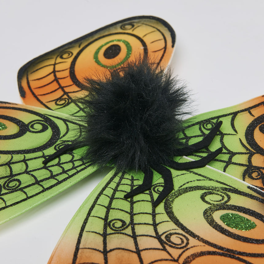 Orange Spider Halloween Wings - Spider Detail Image